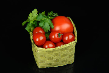 tomatoes and parsley