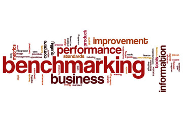 Fototapeta premium Benchmarking word cloud