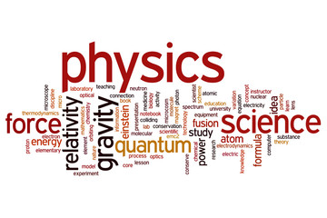 Physics word cloud
