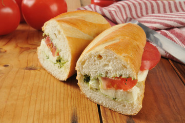 Caprese sandwich