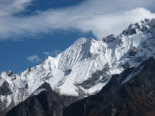 Beautiful mountain in the Langtang valley