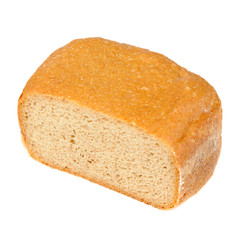Whole Wheat Bread Isolated on White Background