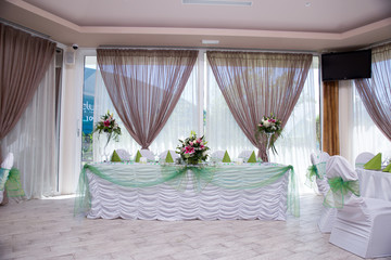 Decoration on wedding table