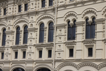 Part of building in Moscow, Russia