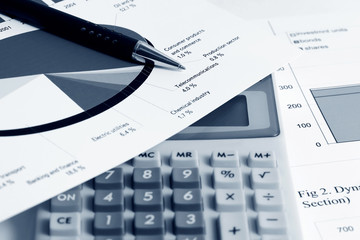 Financial accounting stock market graphs analysis