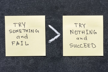 try and fail