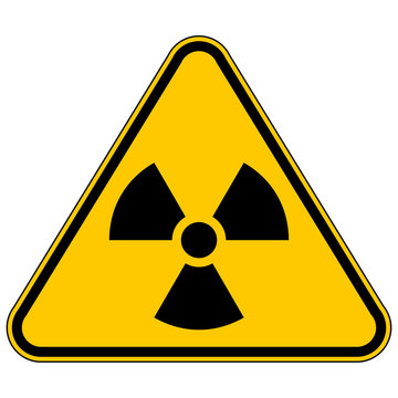 Radiation triangular sign