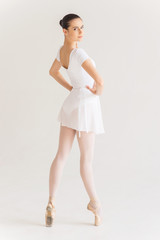 Beautiful and graceful ballerina. © gstockstudio