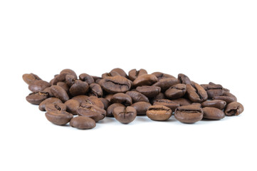 Closeup of coffee beans