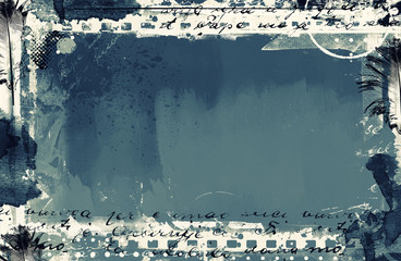 Grunge retro style frame for your projects
