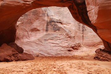 Sand dune arch in Arches National Park, Utah, USA