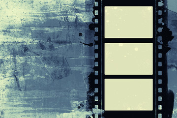 Grunge film frame with space for text or image