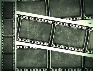 Grunge film frame with space for text or image