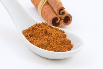 Cinnamon stack in a spoon