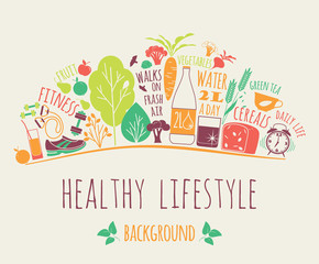 healthy lifestyle background