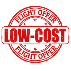 Low cost, flight offer stamp