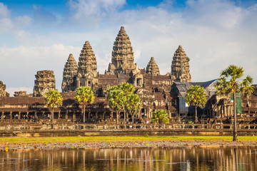 Angkor Wat Temple, Siem reap, Cambodia. - obrazy, fototapety, plakaty