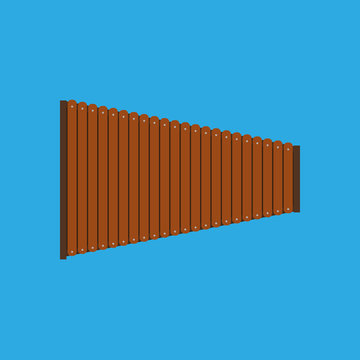Abstract Colorful Xylophone Isolated On Color Background