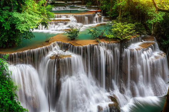 Main level of Huai Mae Kamin Waterfall © anekoho