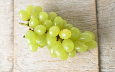 Fresh green grapes