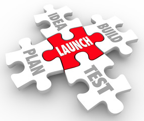Launch Puzzle Pieces Idea Build Plan Test Starting New Business