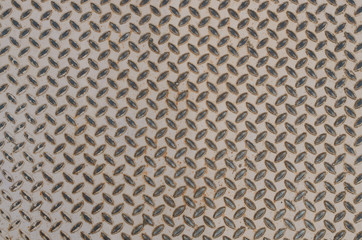 Old pattern style of steel floor for background