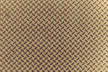 Old pattern style of steel floor for background