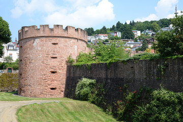 Fototapeta na wymiar Stadtmauer in Büdingen