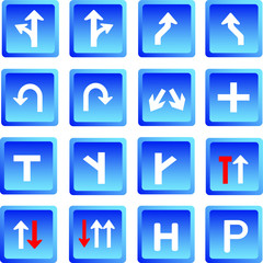Road signs ,Vector illustration