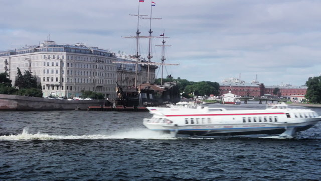 Sailing Ship. St. Petersburg. Russia