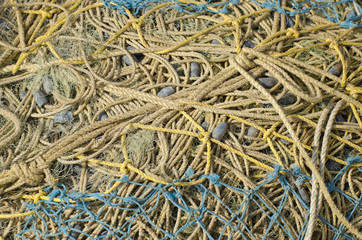 fishing net rope background