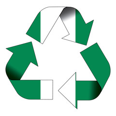 Recycle symbol flag - Nigeria