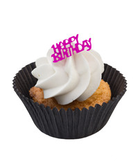 Kleiner Geburtstagskuchen mit Happy Birthday Schriftzug