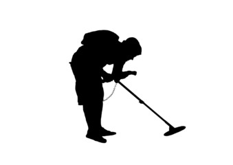 metall detector siluet