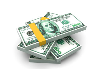 Stack of dollars