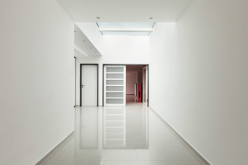 Interior modern house, corridor view