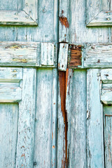 castronno   rusty brass brown knocker closed wood lombardy italy