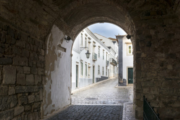 Old district in Faro, Portugal