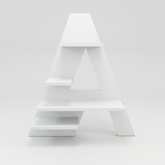 alphabet shelf shape A