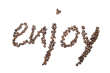 written coffee enjoy