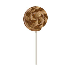 Candy on a stick, spinner, spiral. vector.