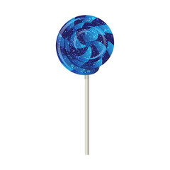 Candy on a stick, spinner, spiral. vector.