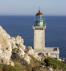 Fototapeta na wymiar Light House in Cape Tenaro,Greece