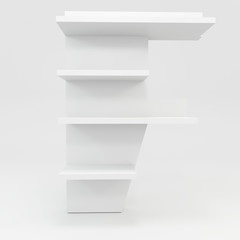 alphabet shelf shape F