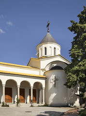 Fototapeta na wymiar Church of the Intercession in Oreanda. Crimea. Ukraine