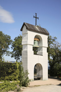 Belfry of church of the Intercession in Oreanda. Crimea. Ukraine