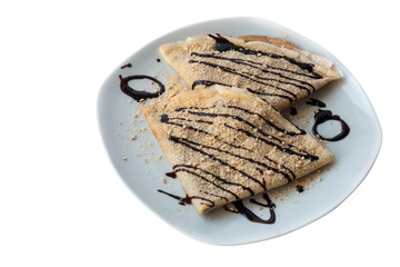 Crepe with chocolate