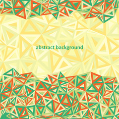 Triangle background, colorful abstract.