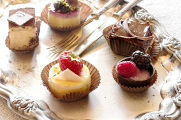 mini bavarian cream desserts