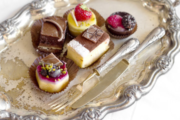 mini bavaruan cream dessert